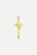 LUCK Knot Keychain Small in Yellow-0