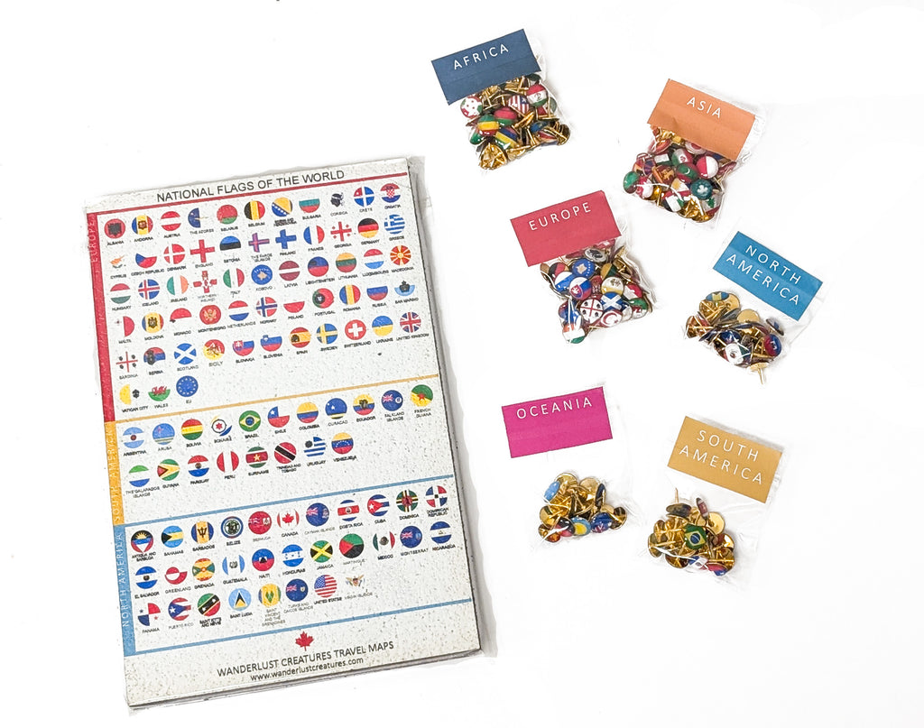 Epoxy National Flag Push Pins | Continental Sets-1