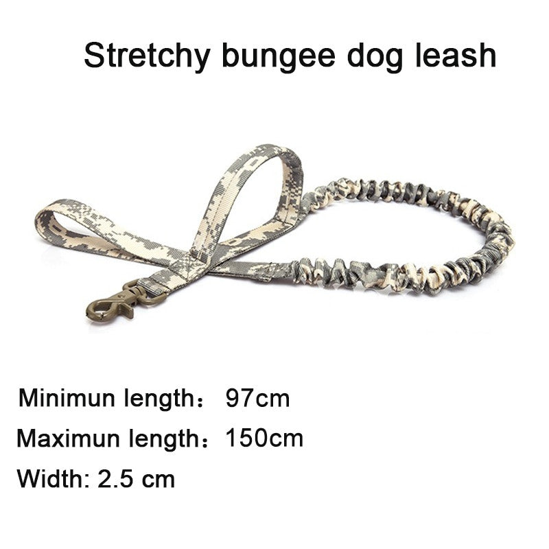 Heavy duty tactical dog collar set made of solid nylon with quick release buckle — view 17