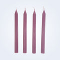 Coloured Beeswax Taper Candle | Fluted | Orchid Pink-0