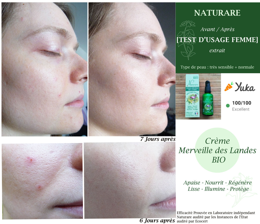 Merveille des Landes organic anti-aging face cream jar for sensitive skin regeneration — view 10
