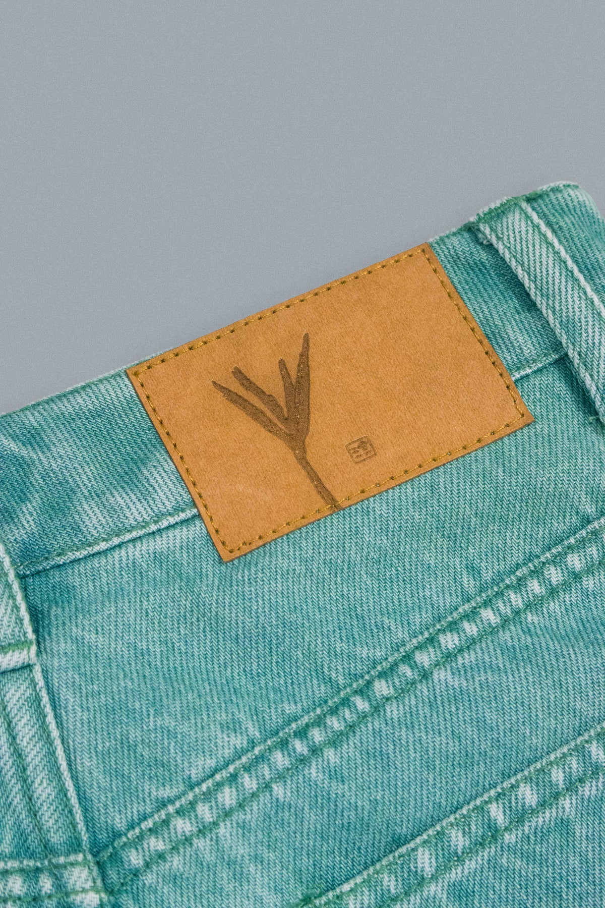 Green Denim Jeans-3