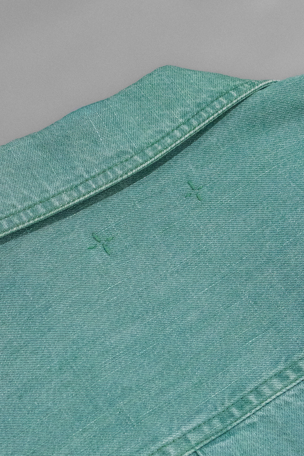Green Denim Top-3