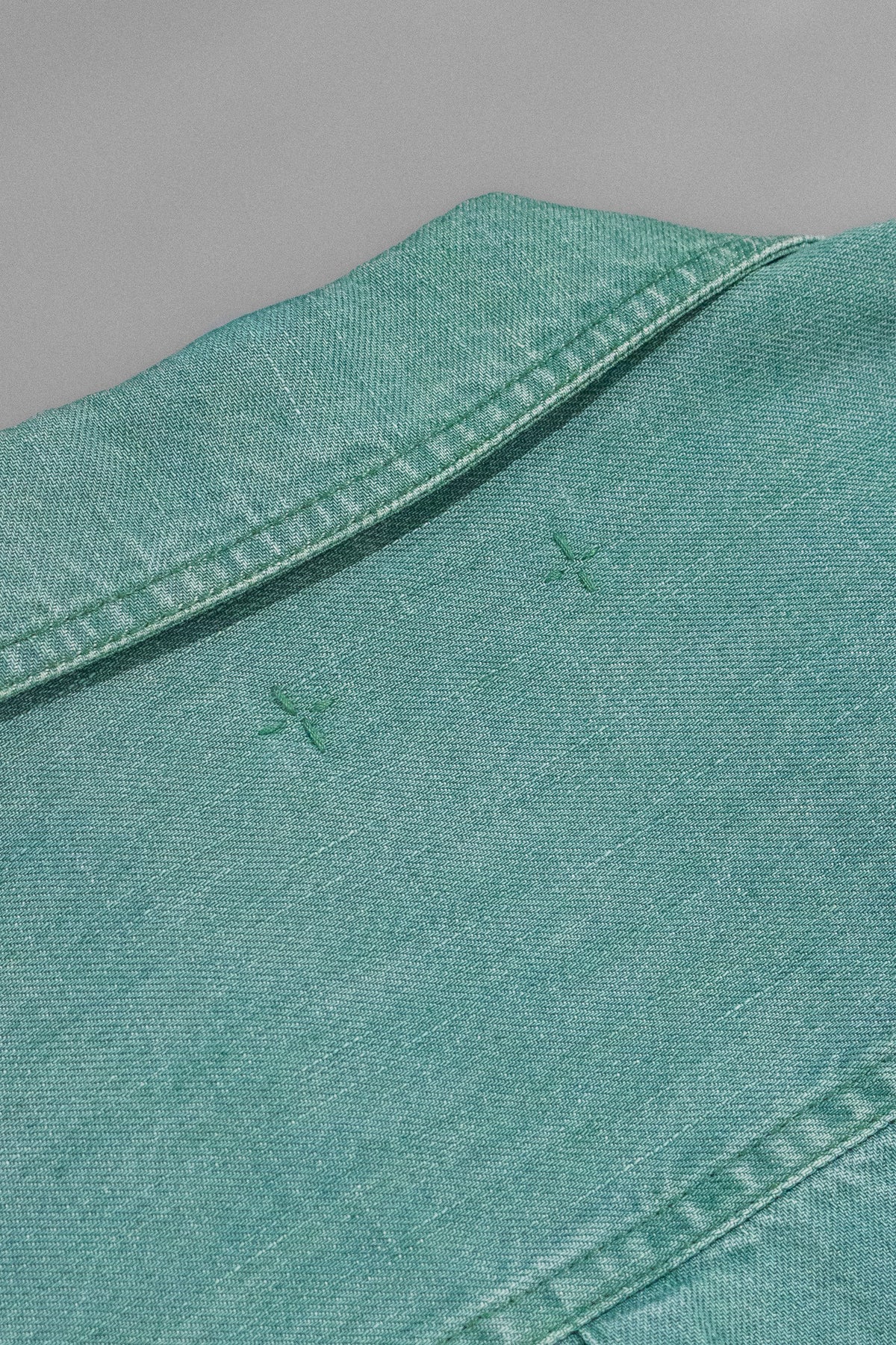 Green Denim Top-3