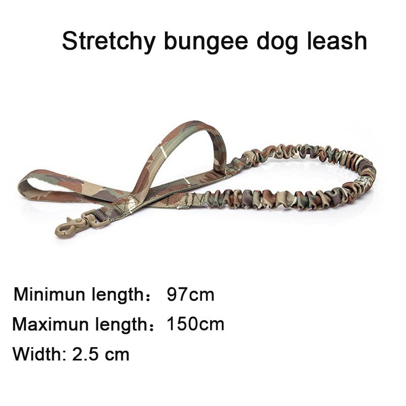 Heavy duty tactical dog collar set made of solid nylon with quick release buckle — view 15