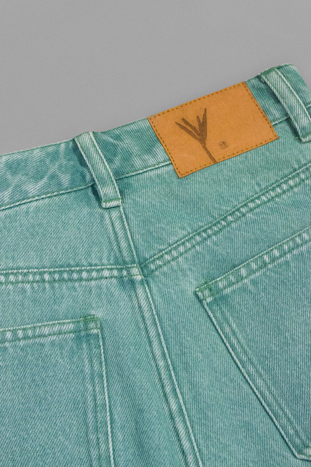 Green Denim Jeans-5
