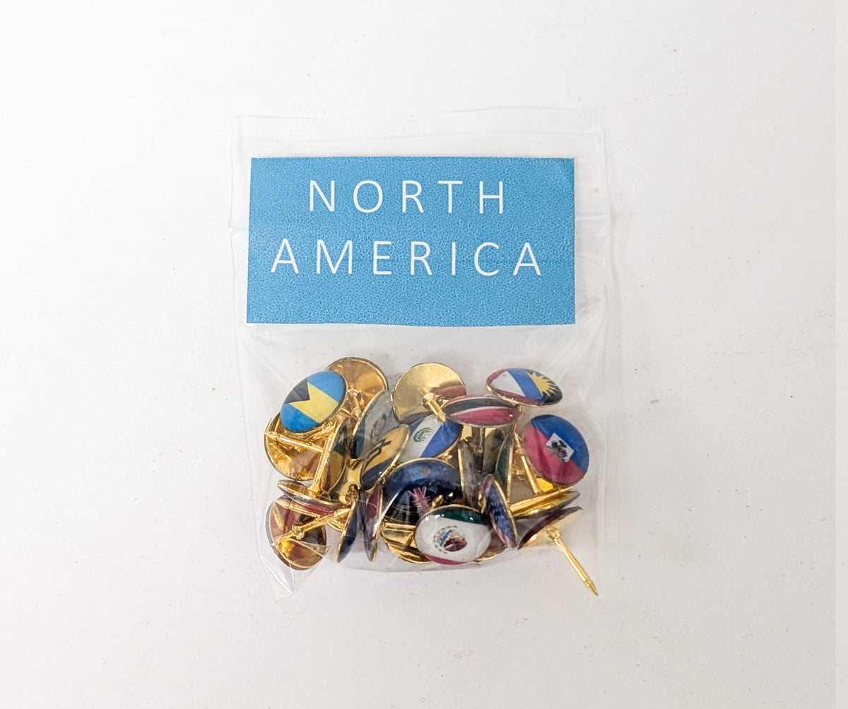 Epoxy National Flag Push Pins | Continental Sets-3