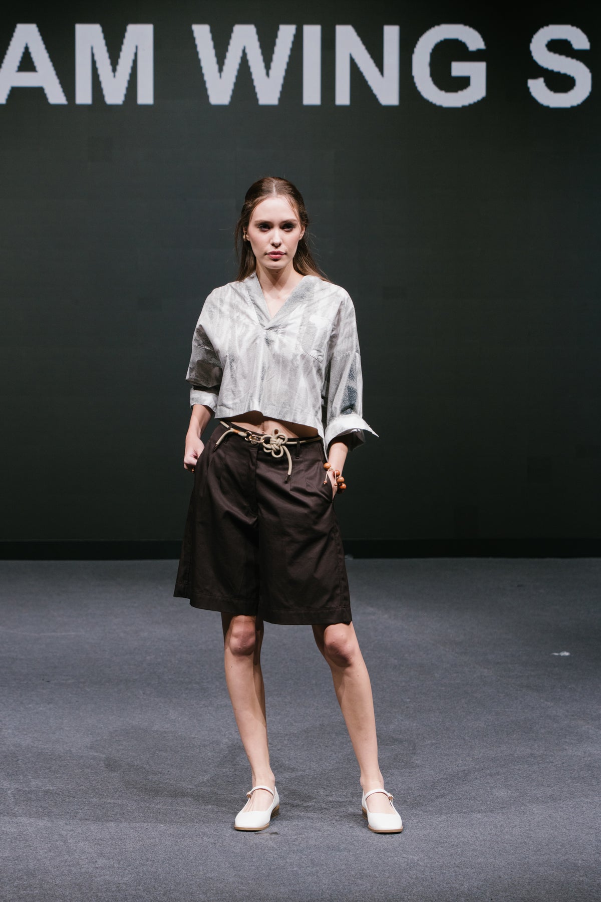 LUCK Flower Knot Belt in Beige-2