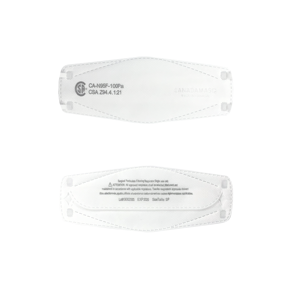 Respirator | CA-N95 Certified | Q100 - White (Pack of 10)-9