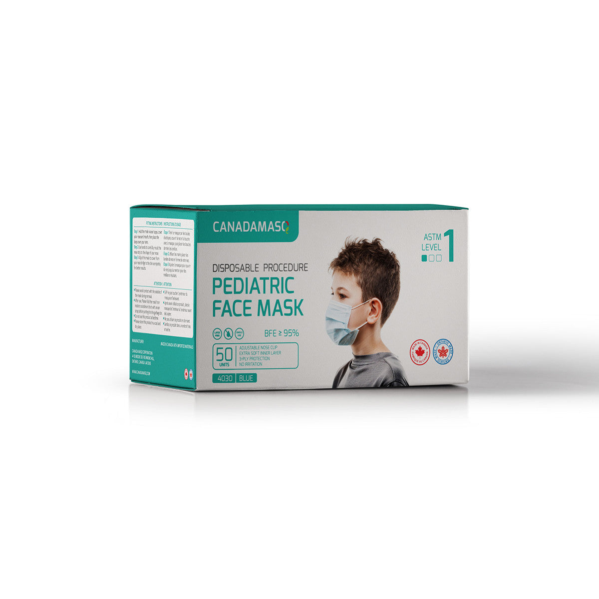 ASTM  PEDIATRIC PROCEDURE MASK LEVEL 1  (BLUE)-1