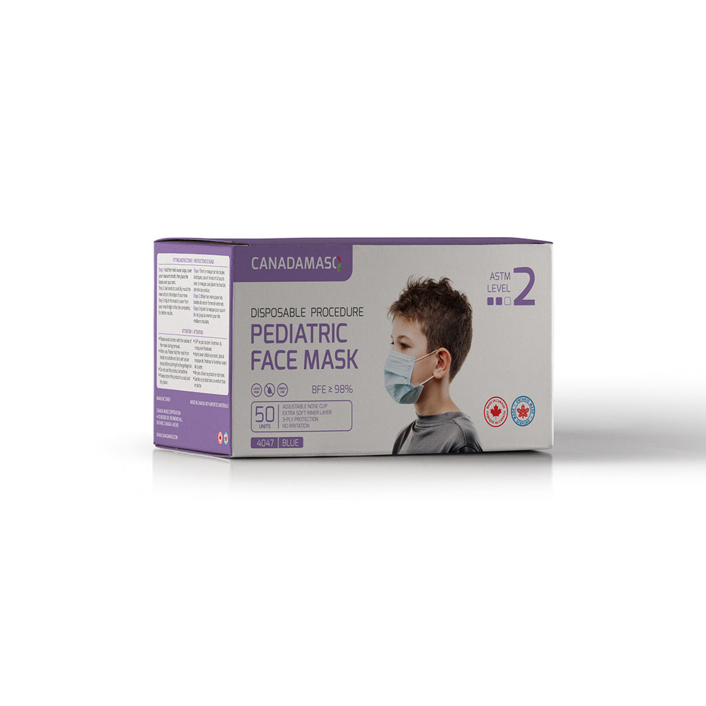 OPSWA ASTM  PEDIATRIC PROCEDURE MASK LEVEL 2  (BLUE)-2