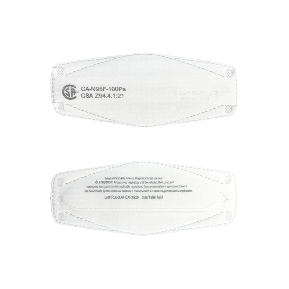 Respirator | CA-N95 Certified | Q100 - White (Pack of 10)-6