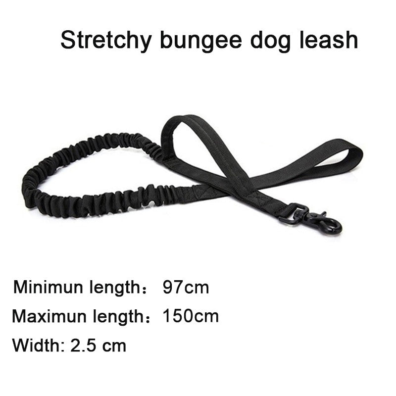 Heavy duty tactical dog collar set made of solid nylon with quick release buckle — view 13
