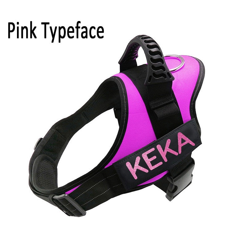 Dog Harness ID Tag Custom Harness