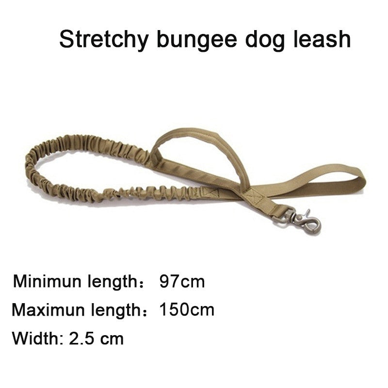 Heavy duty tactical dog collar set made of solid nylon with quick release buckle — view 12