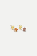 Rutilated Quartz Ear Studs-0