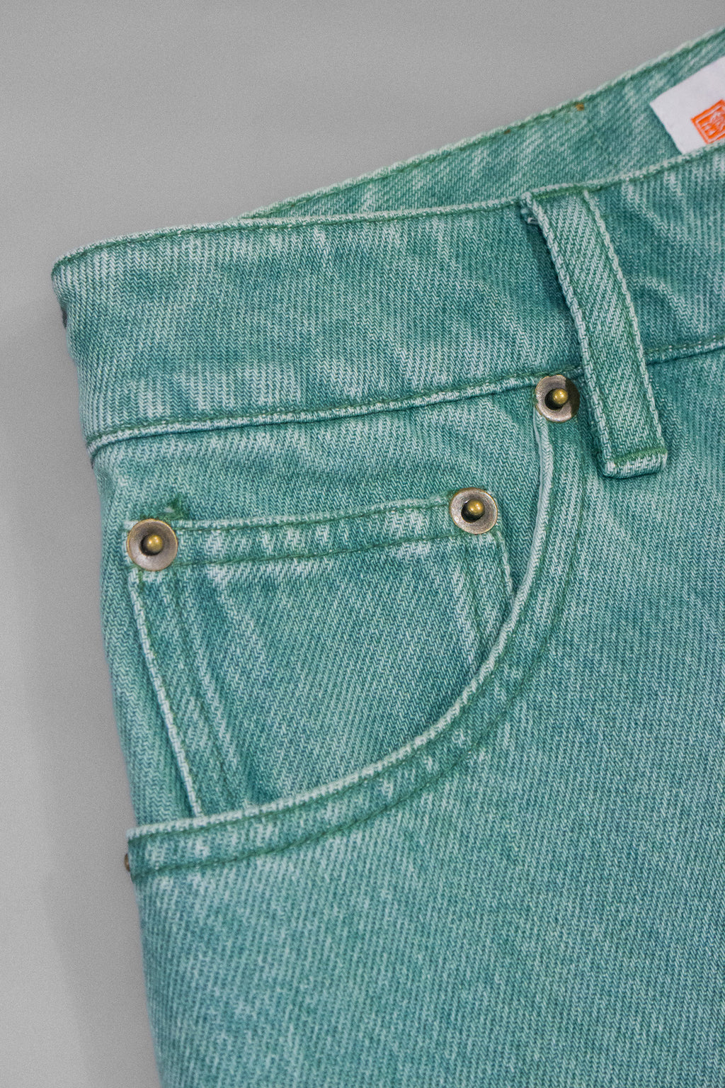 Green Denim Jeans-4