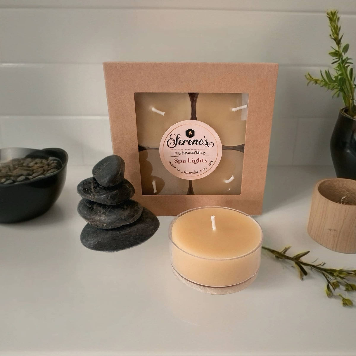 Pure Beeswax | Large Tea Light Candles | 8 hours-0