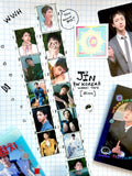 BTS Jin W Korea washi tape roll featuring black and white magazine photos for journaling