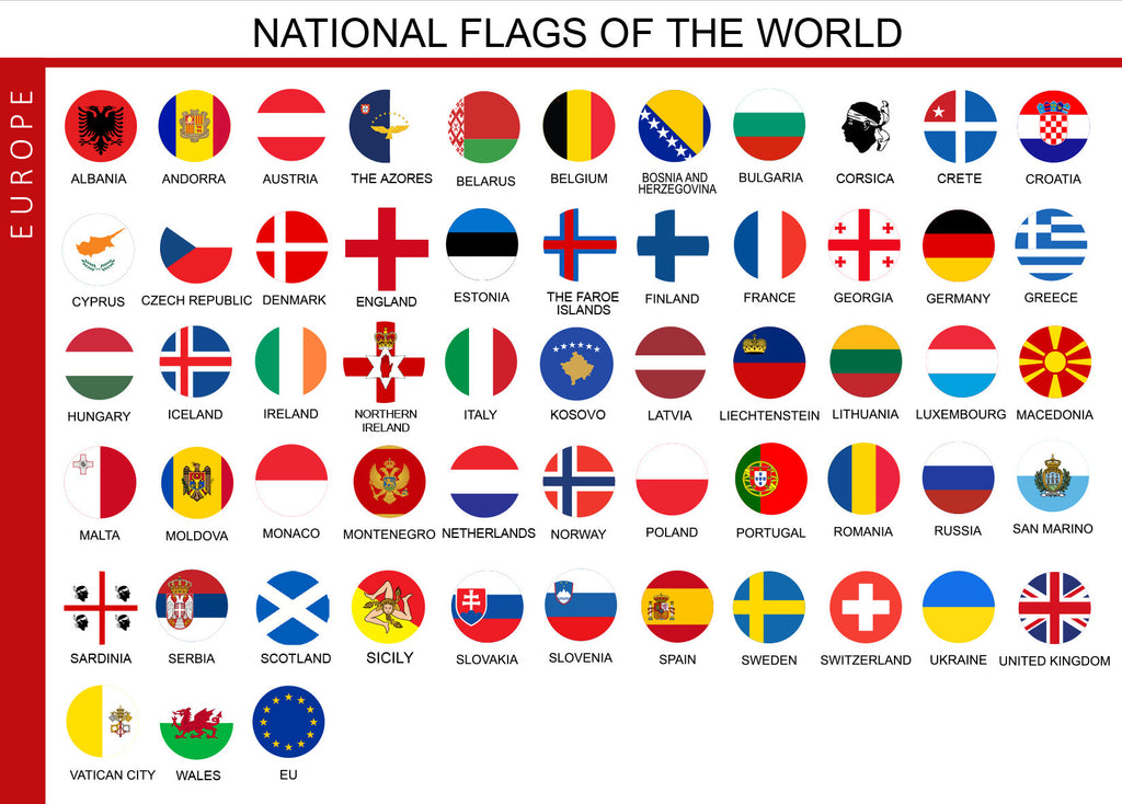 Epoxy National Flag Push Pins | Continental Sets-8