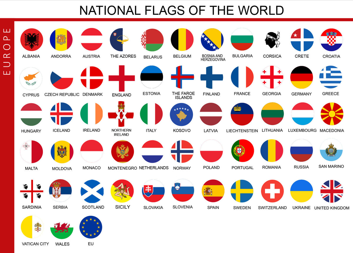 Epoxy National Flag Push Pins | Continental Sets-8