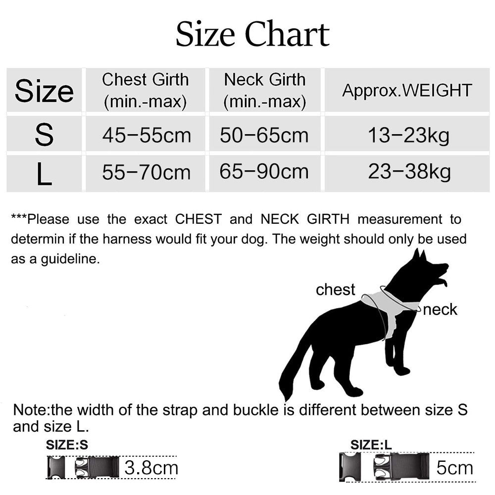 Military tactical dog harness vest made of heavy duty solid colored nylon for working K9s — view 5