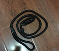 Durable dog leash pet walking chain with secure metal clasp, available in various thickness sizes