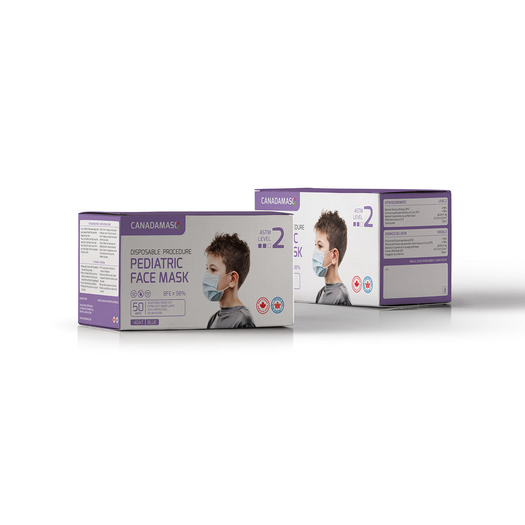 ASTM  PEDIATRIC PROCEDURE MASK LEVEL 2  (BLUE)-3