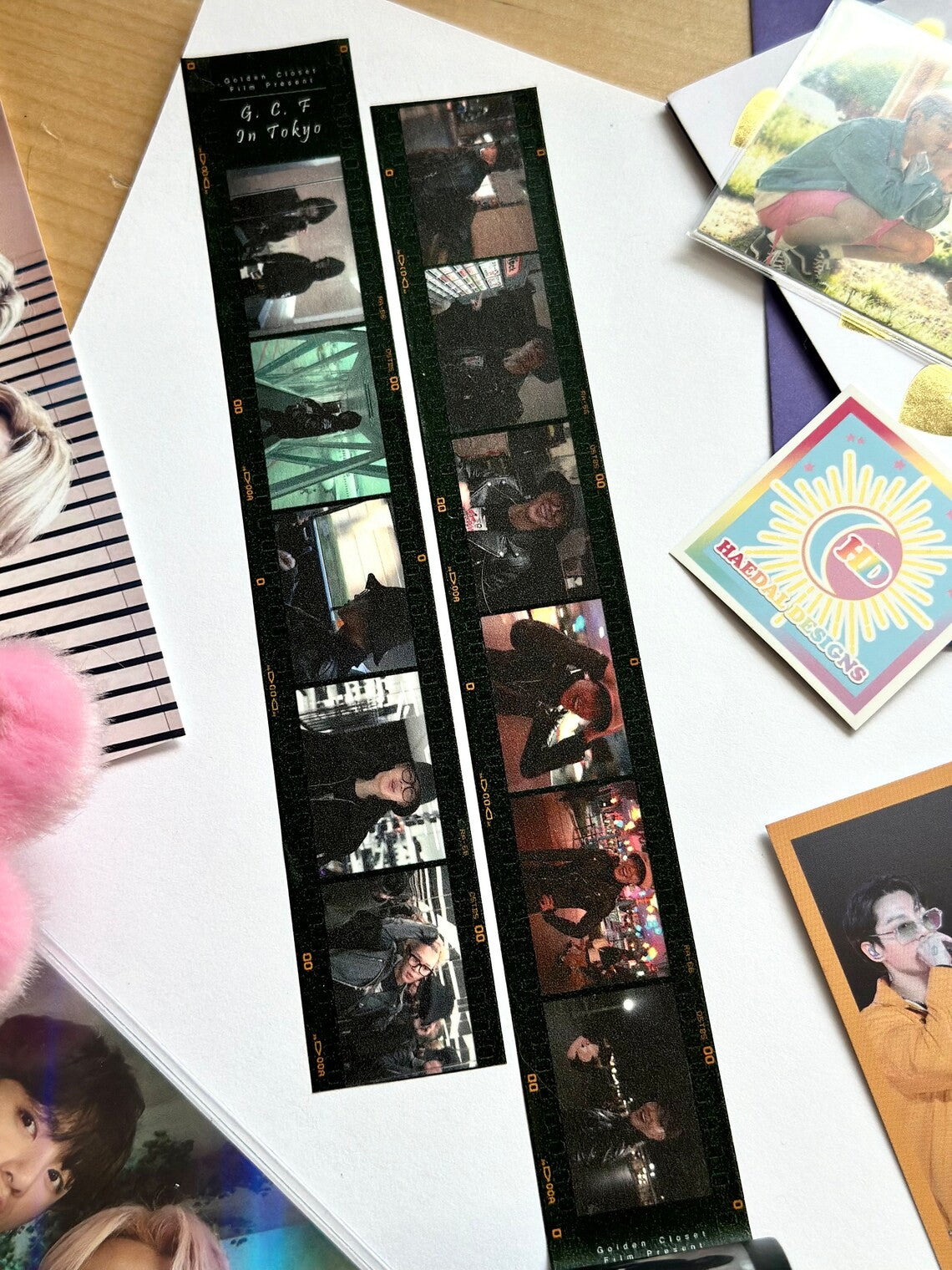 Jimin and Jungkook GCF Tokyo decorative washi tape roll featuring printed photography, 30mm by 10m — view 4
