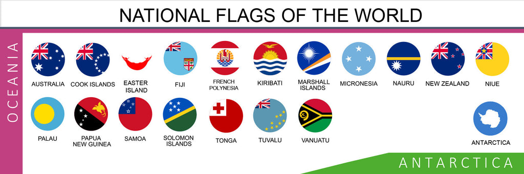 Epoxy National Flag Push Pins | Continental Sets-12
