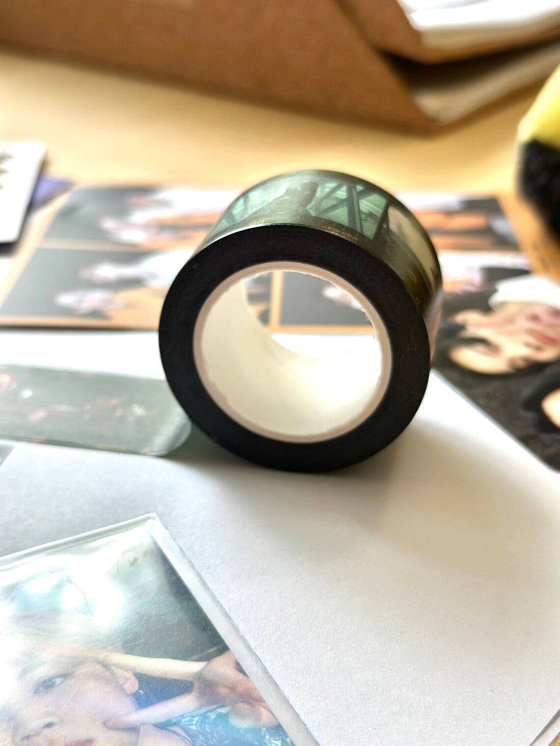 Jimin and Jungkook GCF Tokyo decorative washi tape roll featuring printed photography, 30mm by 10m — view 5