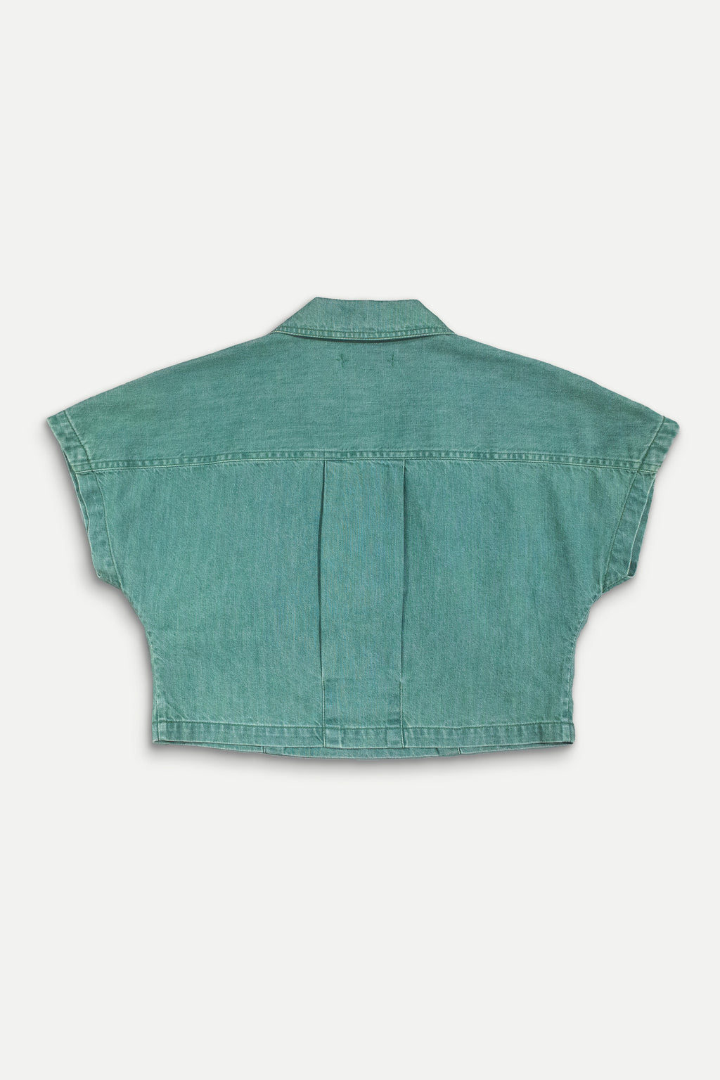 Green Denim Top-1