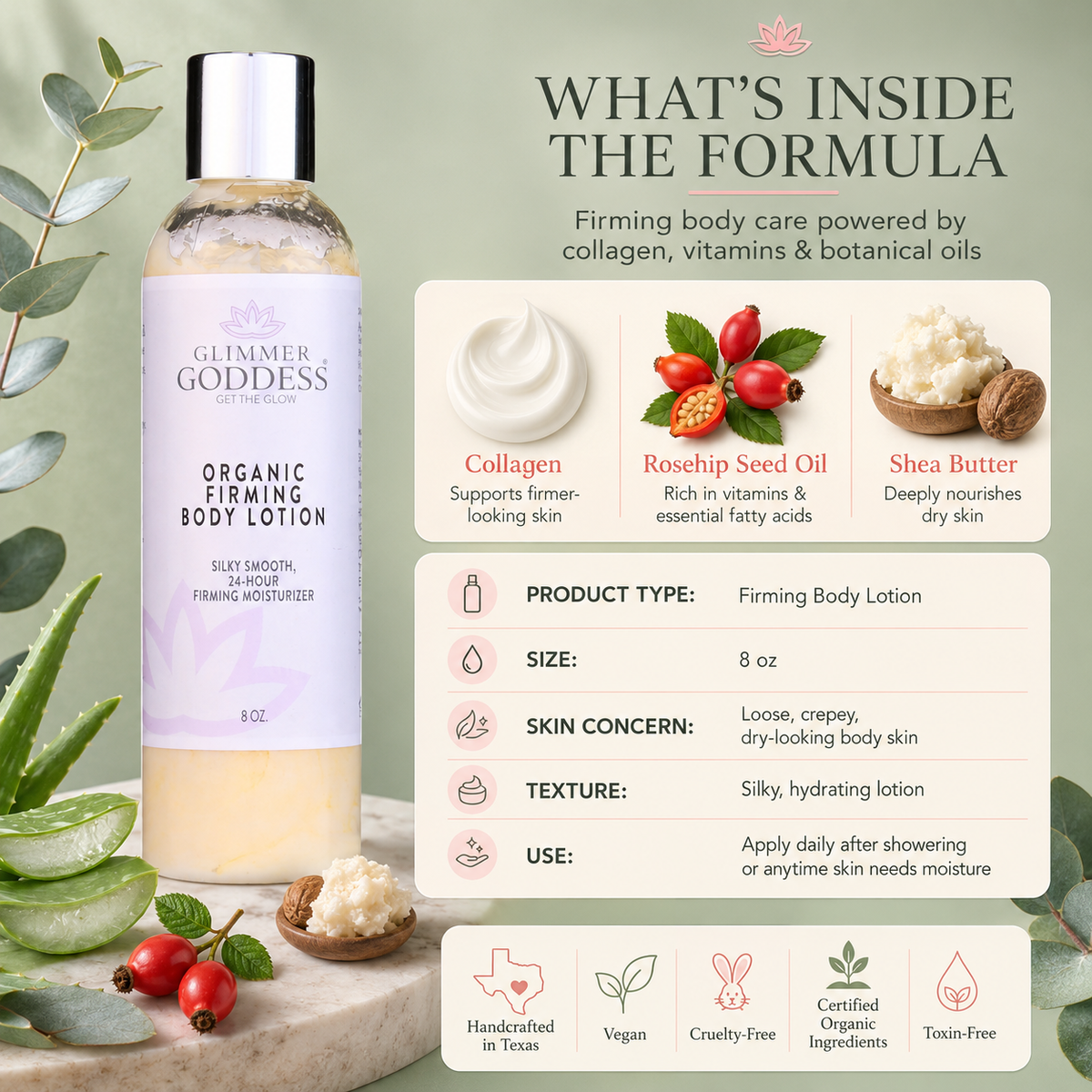 Organic Firming Body Lotion – Skin Tightening Formula-3