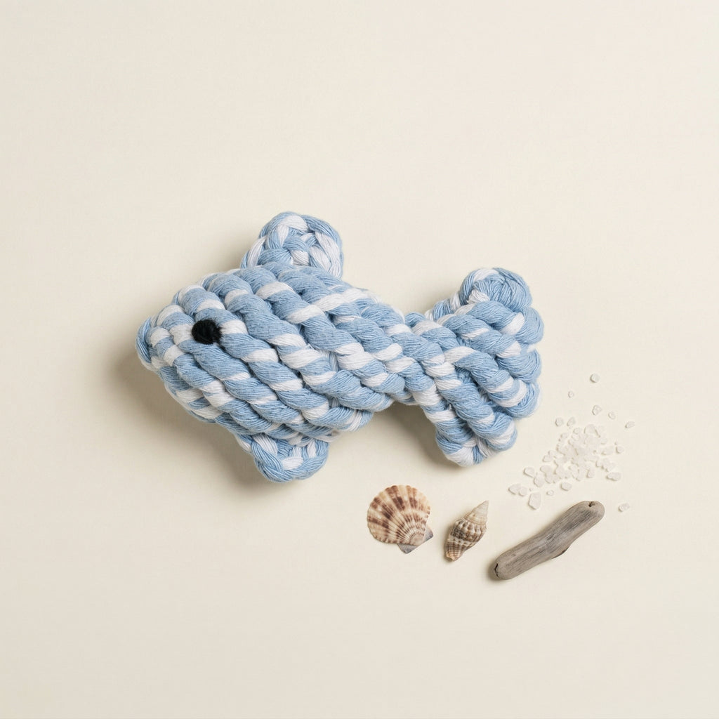 April the Happy Fish Pet Rope Toys-1