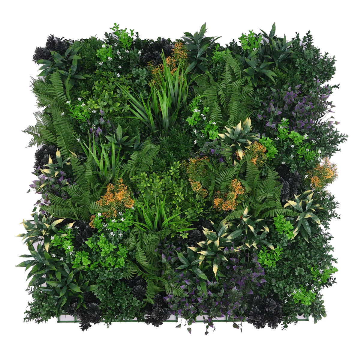 Floral Fusion Artificial Vertical Garden Green Wall Panel 40×40in 11 SQ FT – NFPA 701 Certified – UV Resistant – Commercial Grade-0