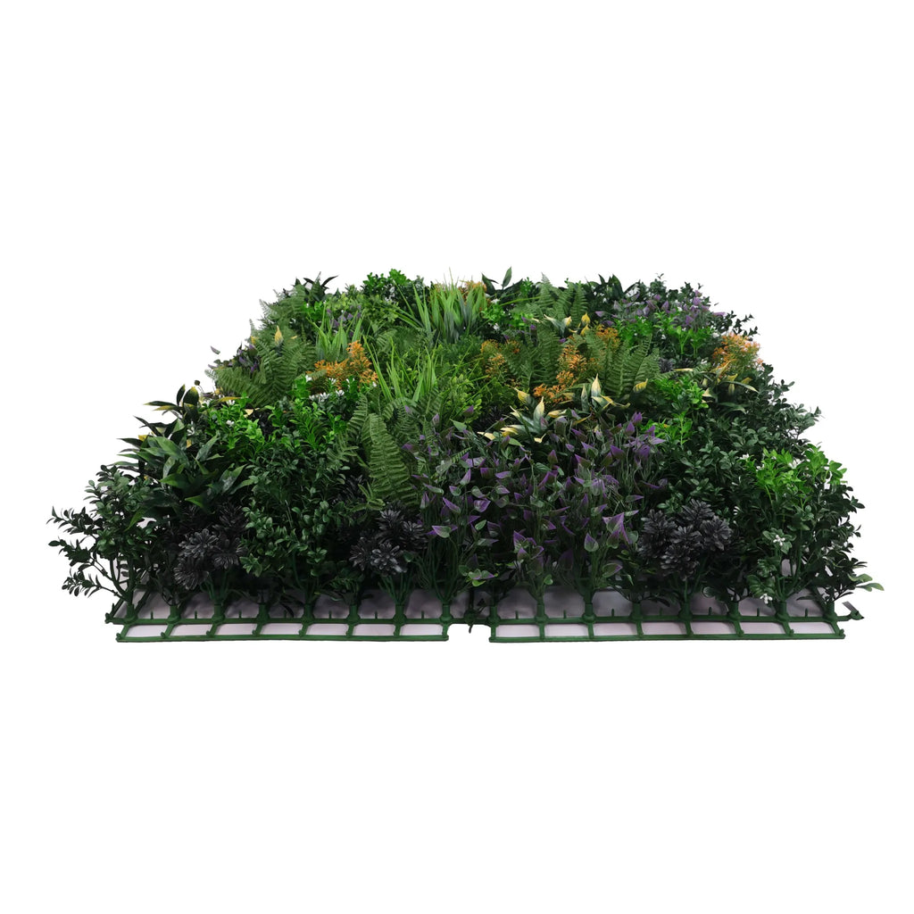 Floral Fusion Artificial Vertical Garden Green Wall Panel 40×40in 11 SQ FT – NFPA 701 Certified – UV Resistant – Commercial Grade-3