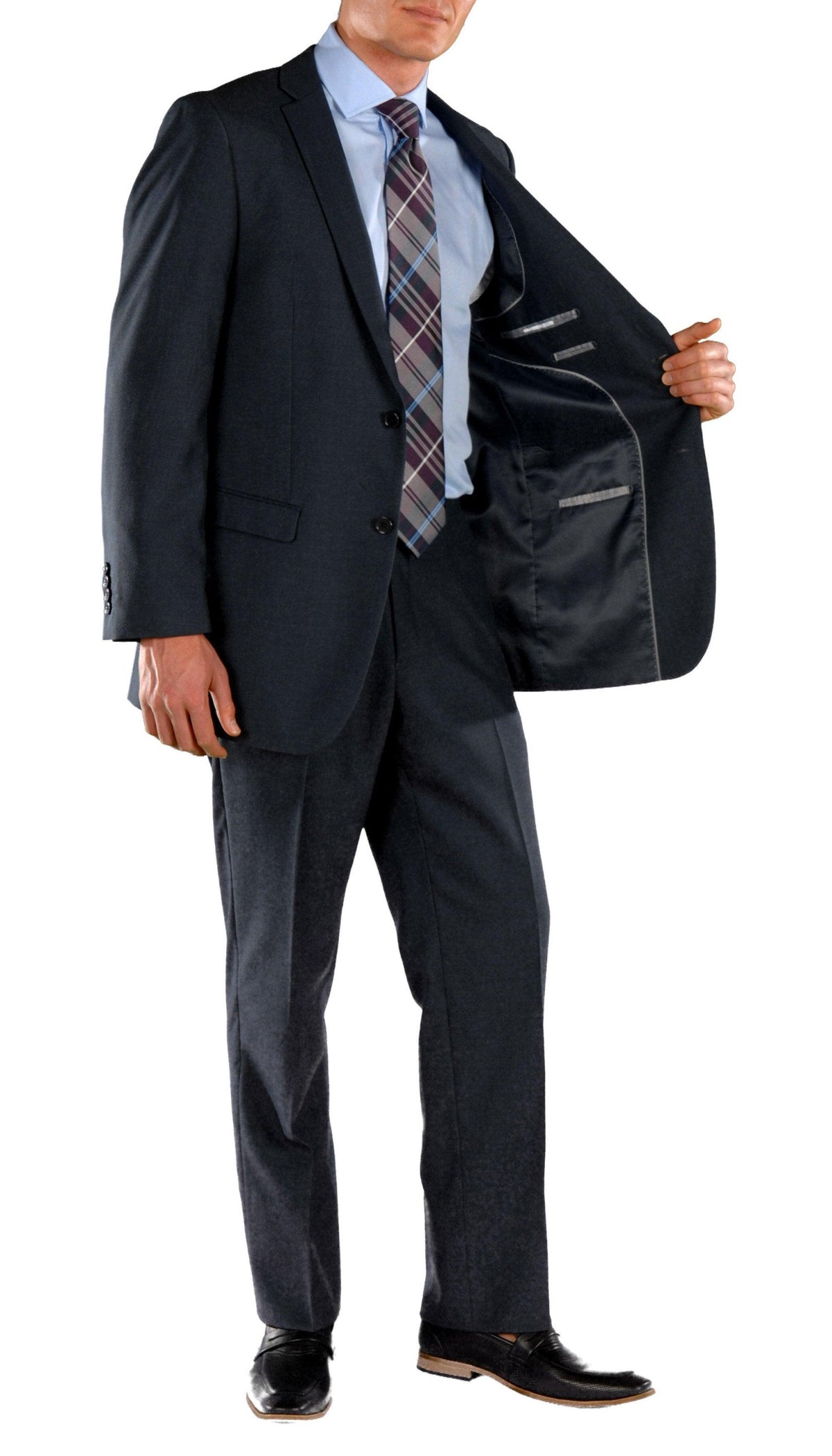Ford Navy Blue Regular Fit 2 Piece Suit-1