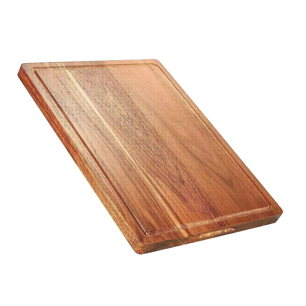 Extra large natural wooden chopping board for daily kitchen meal prep and cooking