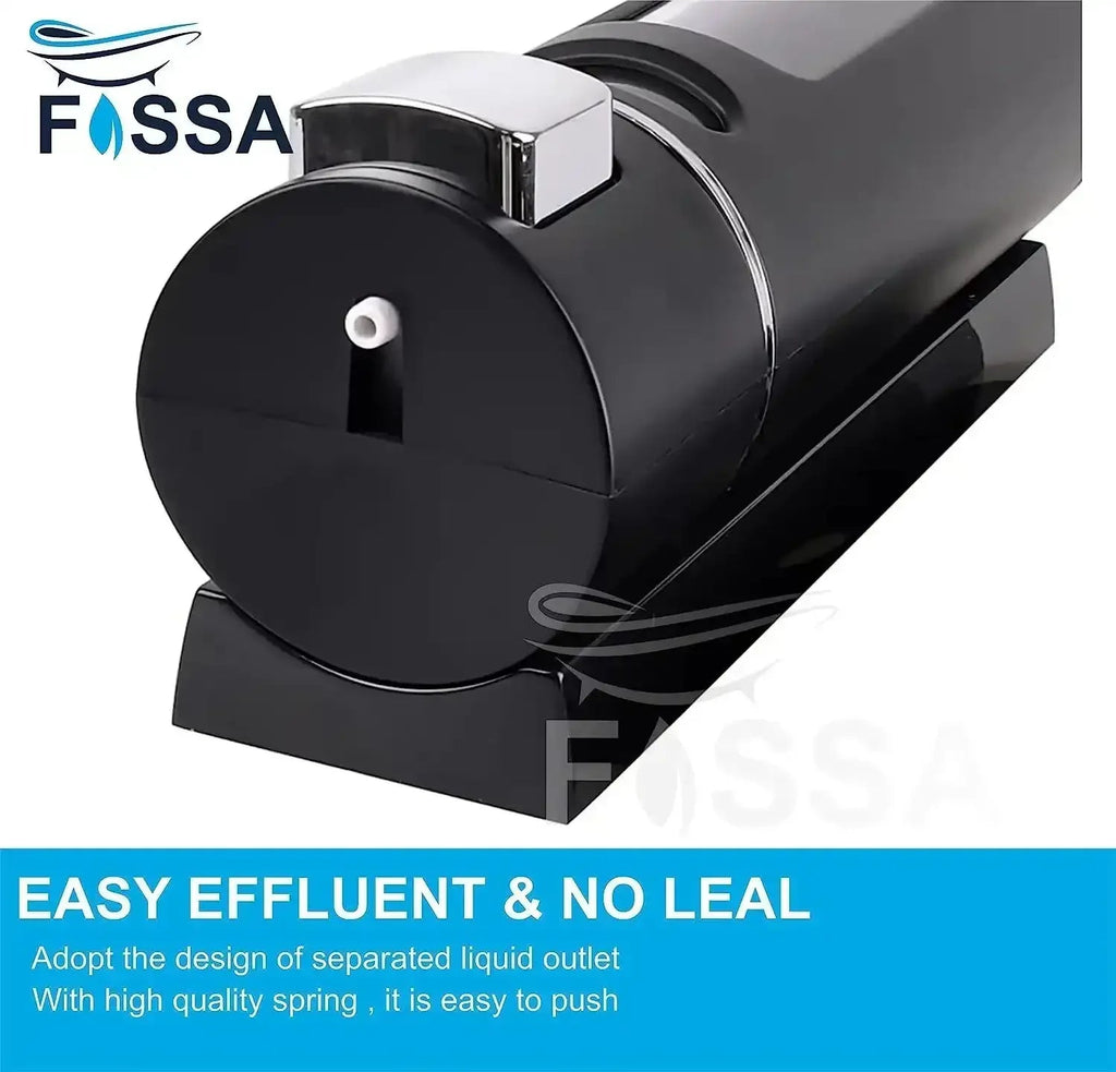 400 ml Wall Mounted Black Silver manual Soap Dispenser — view 5
