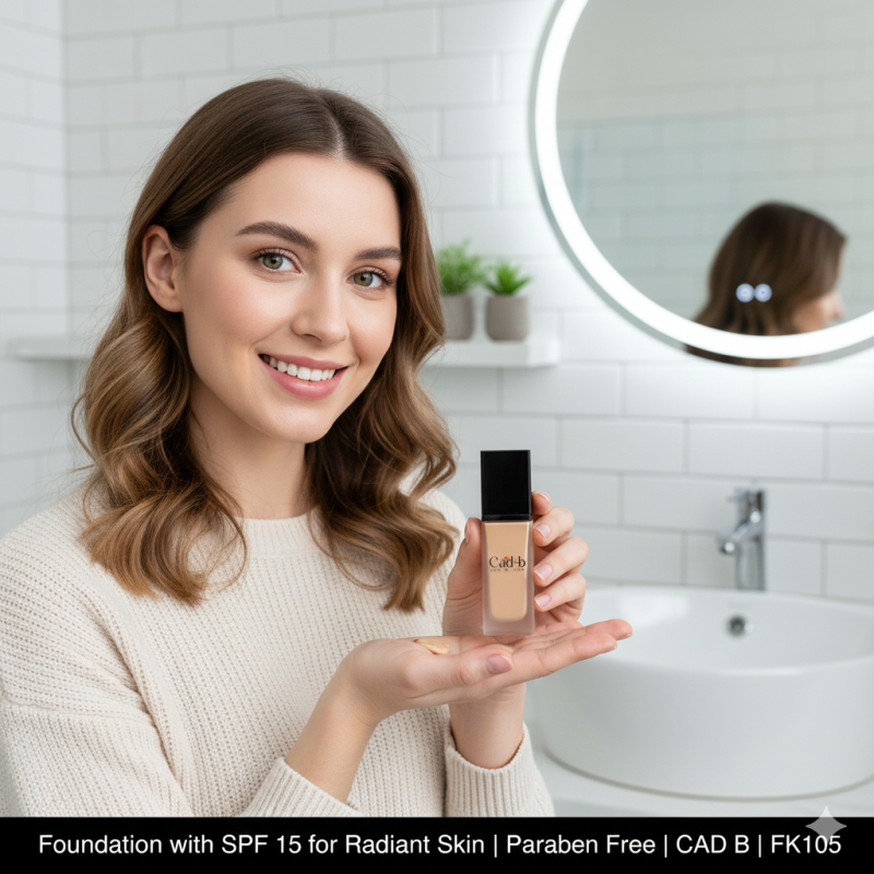 30ml bottle of radiant SPF 15 liquid foundation for flawless skin and medium buildable makeup coverage — view 2