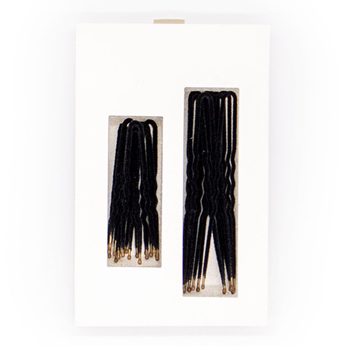 Frenchies Black Velvet Hairpins-3