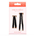 Frenchies Black Velvet Hairpins-0