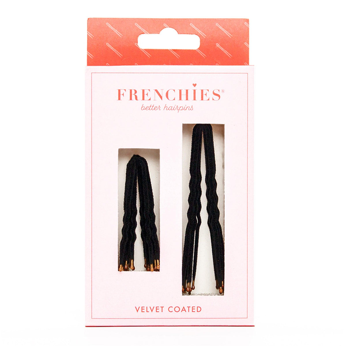 Frenchies Black Velvet Hairpins-0
