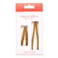Frenchies Blonde Velvet Hairpins-0