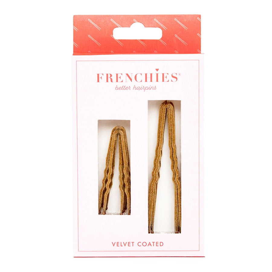 Frenchies Blonde Velvet Hairpins
