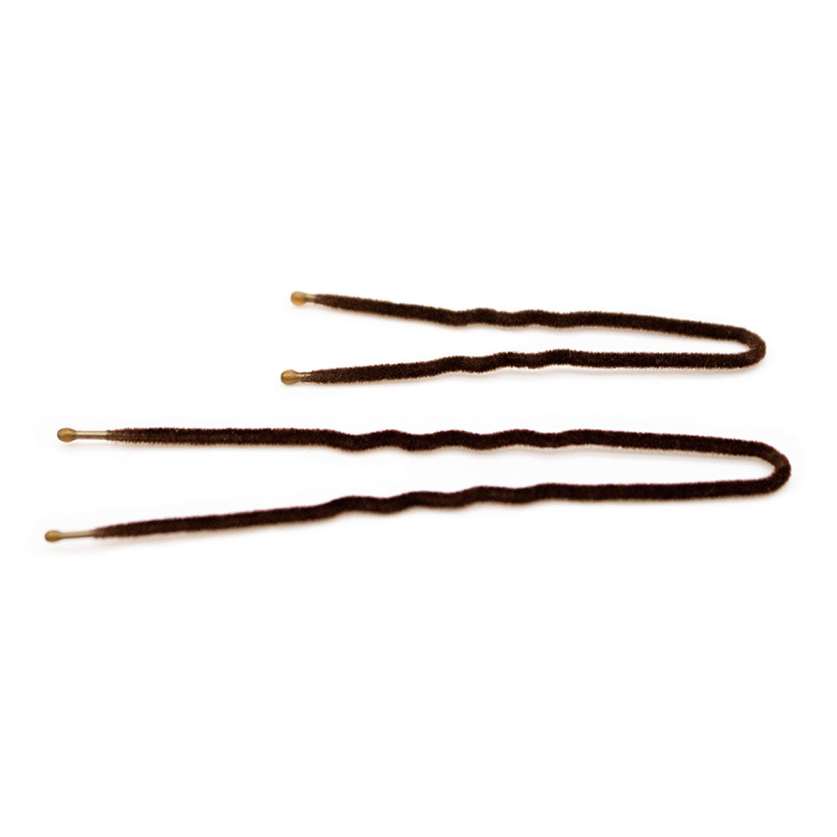 Frenchies Brown Velvet Hairpins-4