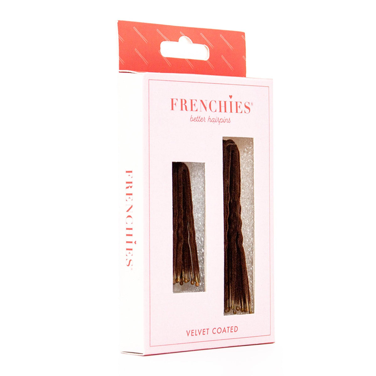 Frenchies Brown Velvet Hairpins-2