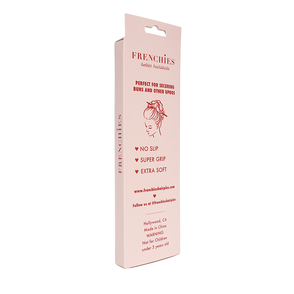 Frenchies Grey Velvet Hairsticks-4