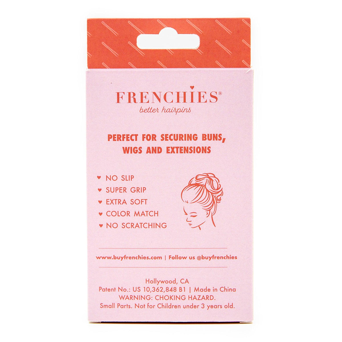 Frenchies Red Velvet Hairpins-1