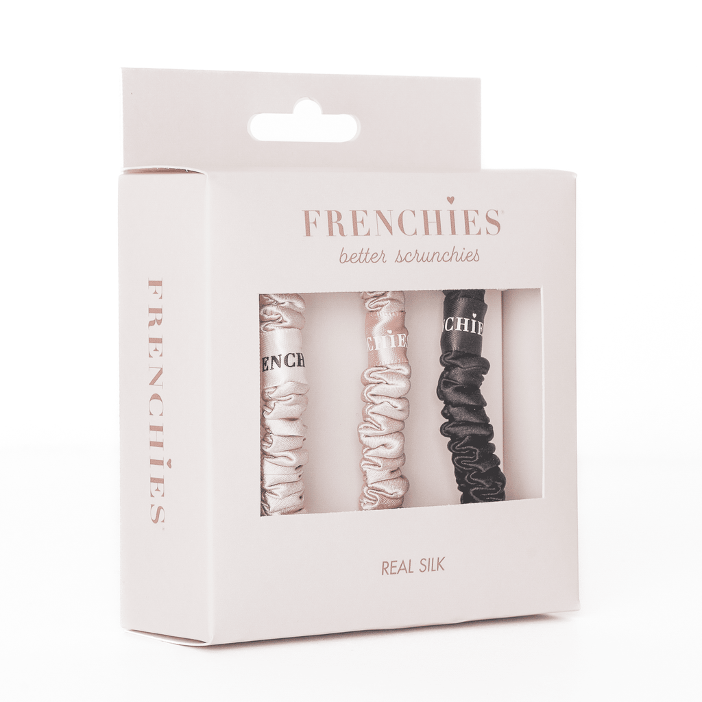 Frenchies 100% Silk Skinny Scrunchies-2